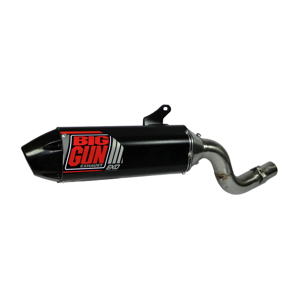 Big Gun 85-00 Honda XR 600 / 93-25 Honda XR 650L EXO 304SS Slip-On Exhaust - Black Out Edition