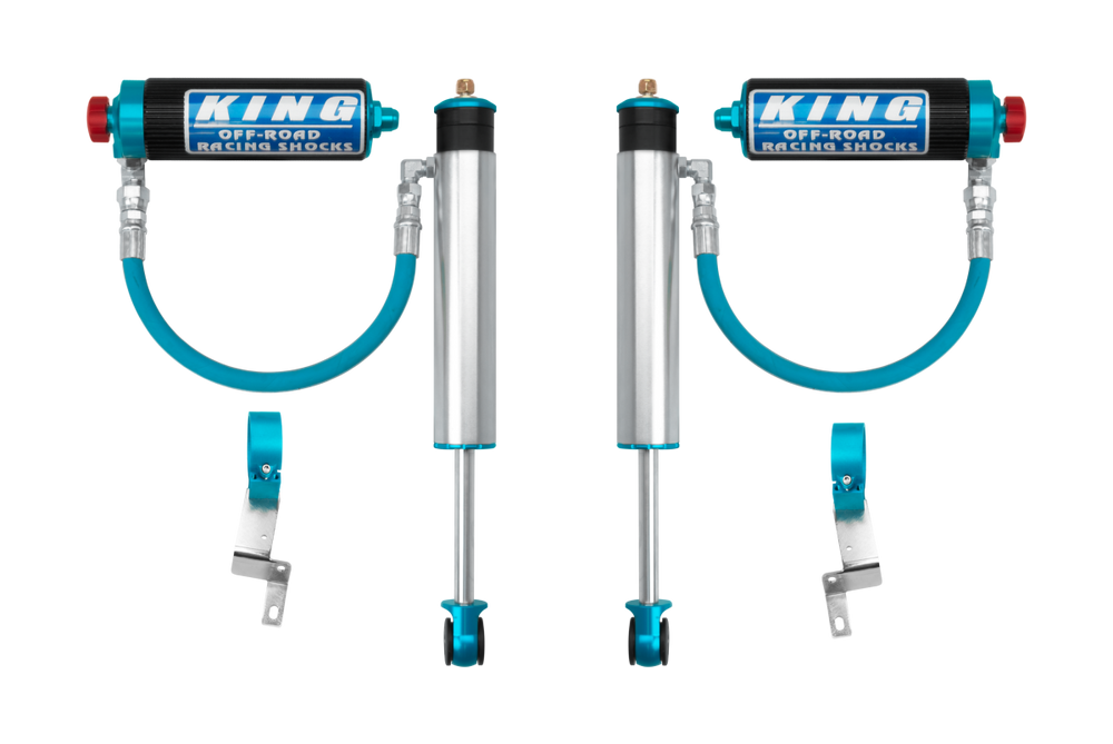 King Shock JIMNY 18 FRONT 2.0 DIA. W 2.5 DIA. REMOTE FIN RES RESERVOIR SHOCK FOR 0-1.0 LIFTS W ADJUSTER (PAIR) 20001-222A
