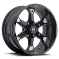 Hostile Wheels auto part close-up