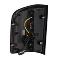 AlphaRex 07-14 Chevrolet Silverado 1500/2500HD/3500HD Luxx-Series LED Tail Lights Blk w/Smoked Lens