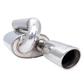 2.25IN TWIN LOOP OVAL MUFFLER (RIGHT INLET) NO APPLICATION
