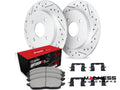 R1 Concepts 16-25 Mazda MX-5 Miata Front Drill & Slot Carbon Rotors w/ Optimum OEp Pads & Hardware