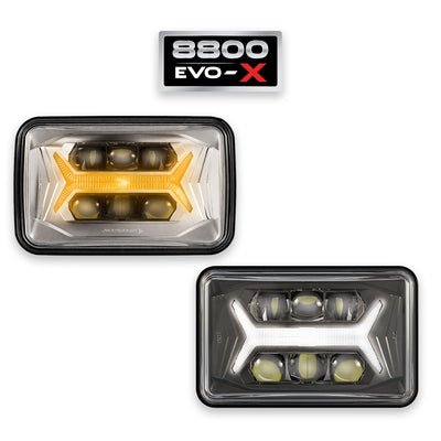 J.W. Speaker 12-24V ECE LED RHT 5-in-1 Heated Headlight with Chrome Bezel 0562131