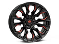 D823 20X10 6X135 G-BLK MILL C-RED -18MM