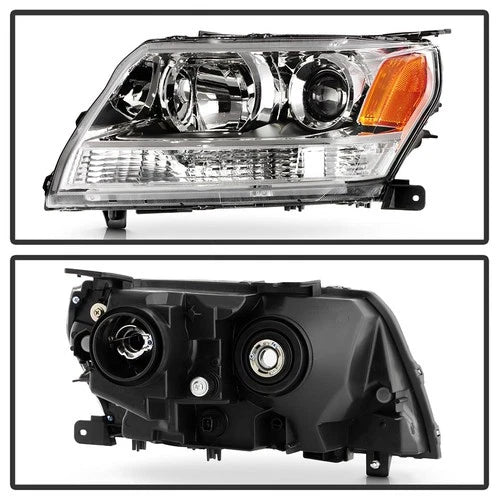0608 SUZUKI GRAND VITARA HALOGEN HEADLIGHTS OE CHROME