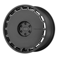 KM689 SKILLET SATIN BLACK MILLED 22 X 9 BLANK 6.50 b/s 38 o/s