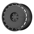 KM689 SKILLET SATIN BLACK MILLED 22 X 9 BLANK 6.50 b/s 38 o/s