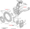 Wilwood AERO6 Front Hat Kit 14.25 Drilled 2014-Up Corvette C7 w/Lines