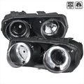 PROJECTOR HEADLIGHTS-BLACK