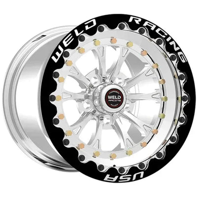 Weld Vitesse 17x10 / 5x4.5mm BP / 8in. BS Low Pad Black Wheel - Black SBL