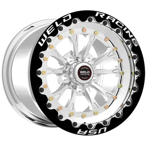 Weld Vitesse 17x10 / 5x4.5mm BP / 8in. BS Low Pad Black Wheel - Black SBL