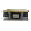 Overland Vehicle Systems HD Bundu 3 - Hard Shell Pop Up Roof Top Tent 3 Person Grey Body Black Rainfly