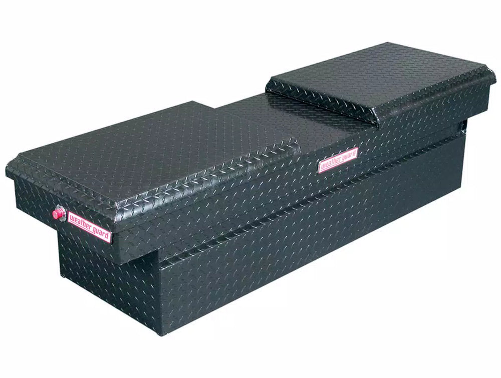 72 X 20 X 18IN ALUMINUM FULL STANDARD GULL WING BOX 11.3 CU FT GLOSS BLACK FINISH