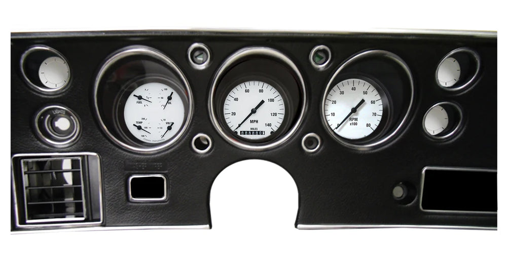 70-72 CHEVELLE WHITE HOT 3-GAUGE-GM