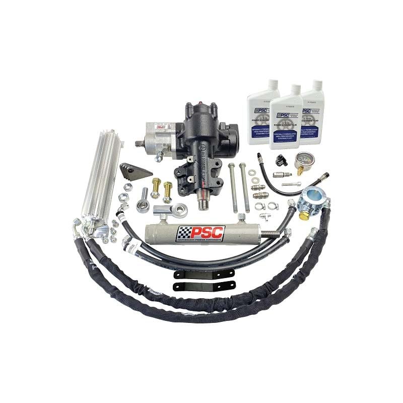Cylinder Assist Steering Kit weld-on 8.0 afm axle no tie rod clamp Gladiator JT/Wrangler EHPS