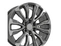 22 IN REPLICA WHEEL FITS GMC YUKON 1500 CV30 GUNMETAL MACHINED 22X9