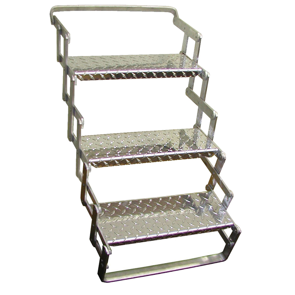 ALUMINUM SCISSOR STEP-18' W.