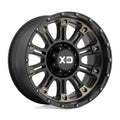 HOSS 2 20x9 6x139.70 SATIN BLACK MACH W/ DARK TINT CLEAR COAT (18 mm)
