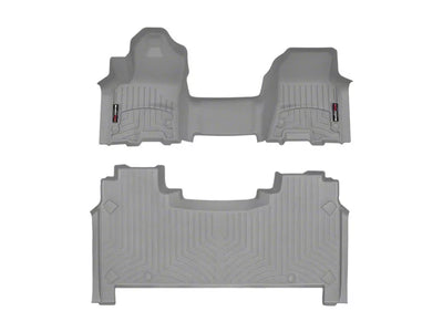 WeatherTech Grey Front and Rear Floorliners - Over The Hump Fits 2025 Ram Truck 1500 4618911-4614283