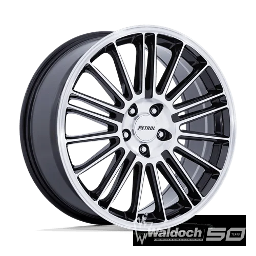 PE001 19X8 5X110 G-BLK MACH 40MM