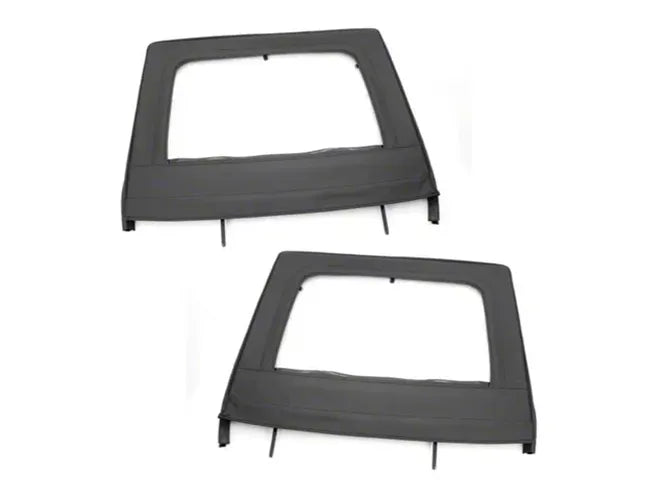 Rugged Ridge Upper Door Kit Rear Black 07-18 4-Dr Jeep Wrangler JK