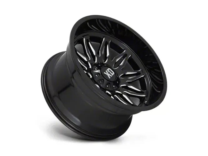 GUNNER 22x12 5x127.00/5x139.70 GLOSS BLACK MILLED (44 mm)