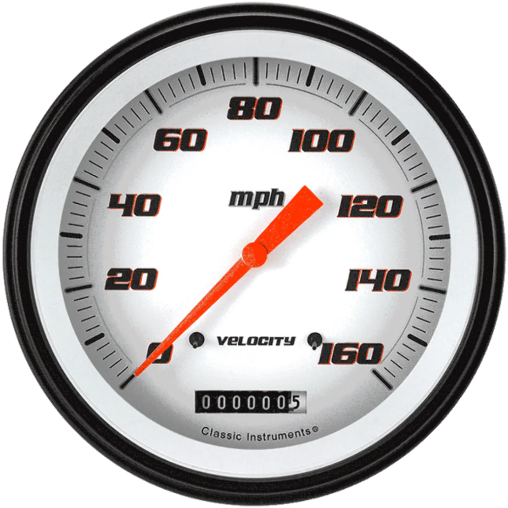 VELOCITY WHITE 5IN SPEEDO 160MPH