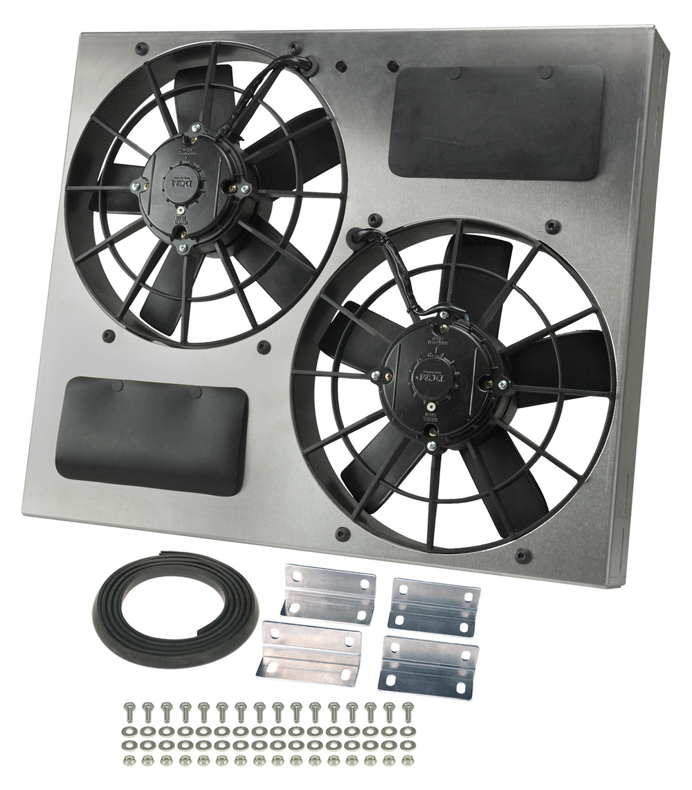 ~(17 lbs. 31X22X5)~ Dual RAD Fan/Aluminum Shroud Assembly