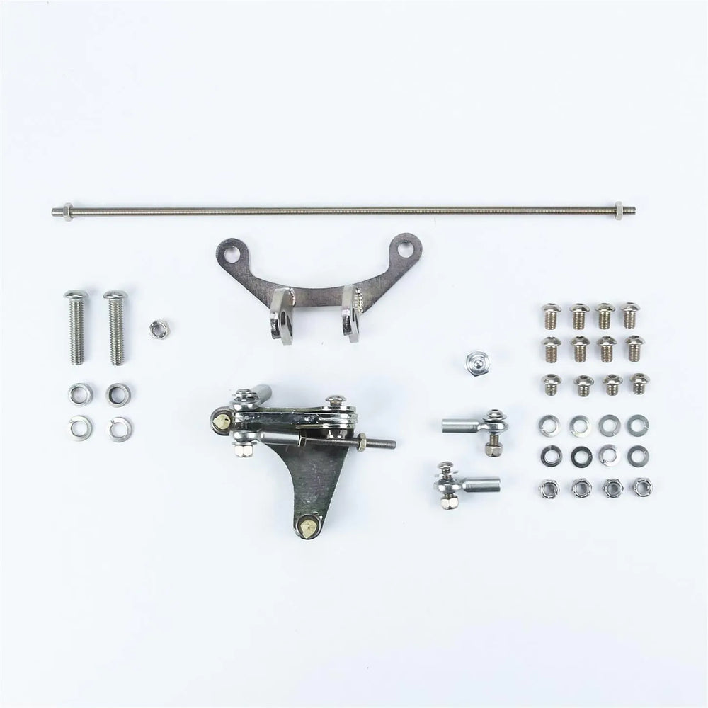 TAIL MOUNT SHIFTER CHRYSLER 904 TRANS W/CHROME 12IN SGL BEND LEVER & HITECH KNO