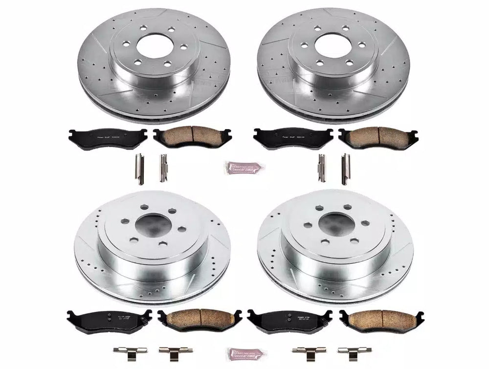 Power Stop 2003 Dodge Durango Front & Rear Z23 Evolution Sport Brake Kit