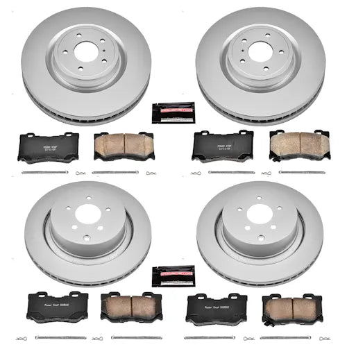 Power Stop 09-13 Infiniti FX50 Front & Rear Z17 Evolution Geomet Coated Brake Kit