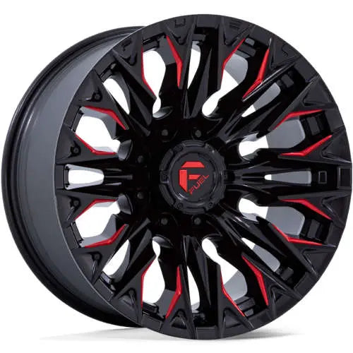 D823 20X9 8X180 G-BLK MILL C-RED 1MM