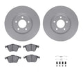 R1 Concepts Brake Rotor- Carbon Coated with Ceramic Pads Hdw Fits Mazda 3