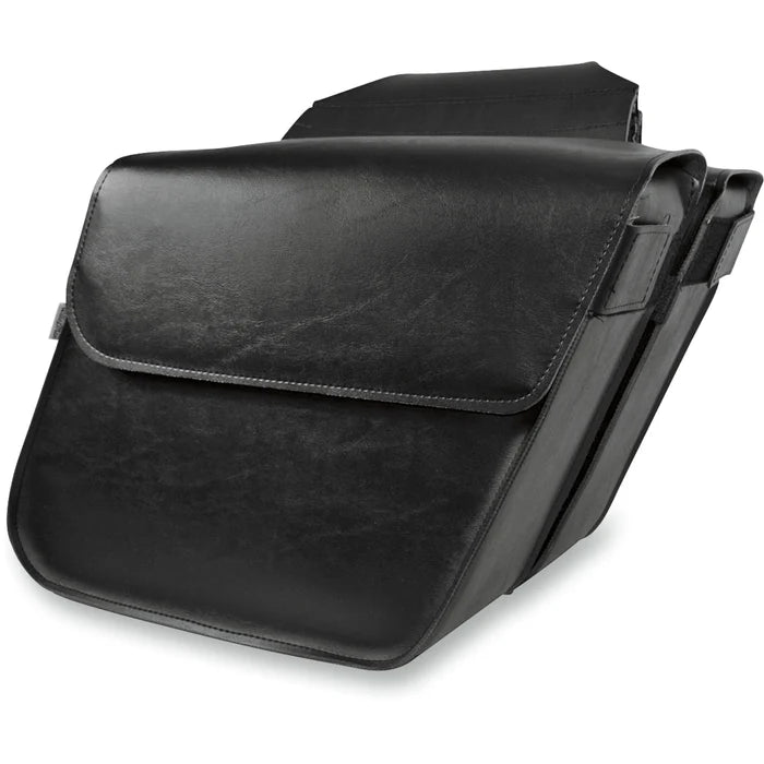 Willie & Max Universal Raptor Standard Slant Saddlebags (14 in L x 12 W x 5.5 H) - Black