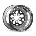 Weld Alpha-1 15x13 / 5x4.75 BP / 5in BS Black Wheel - Black Double Beadlock MT