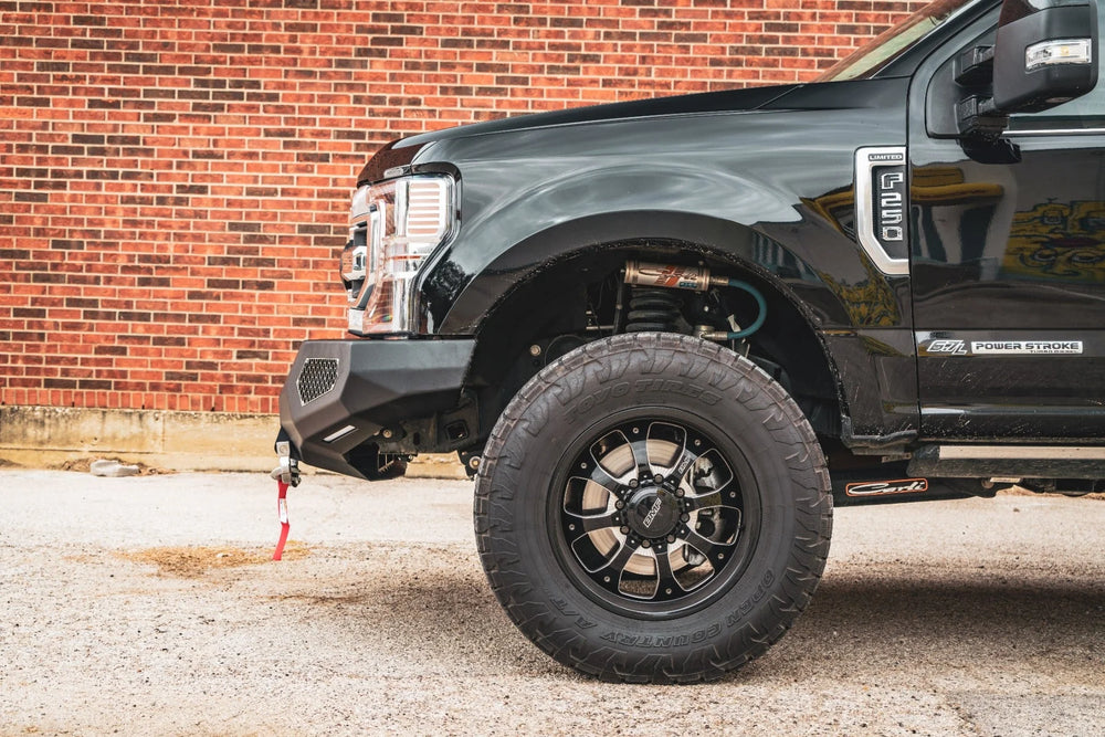 1116 F250/F350 EVOLUTION FRONT WINCH BUMPER TEXTURE BLACK