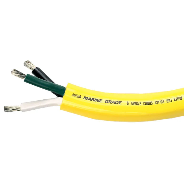SHORE POWER CORD, 6/3 STOW, YELLOW