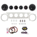 AutoMeter Chrono Chrome 63-64 Ford Galaxie Billet Panel/Gauge Kit - 3-3/8in. (x2) & 2-1/16in. (x4)