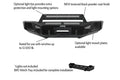 1517 F150 BR5 FRONT BUMPER REPLACEMENT TEXTURED BLACK