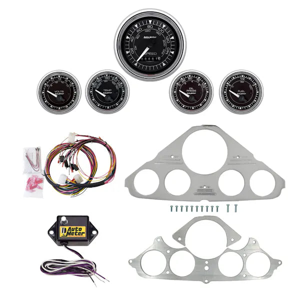 AutoMeter chrome gauge