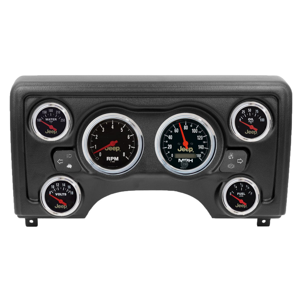 Autometer Phantom Direct Fit Dash Kit 97-06 Jeep TJ (2 x 3-3/8in. / 4 x 2-1/16in.)