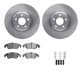 R1 Concepts Brake Rotor- Blank with Optimum Oe Pads Hdw Fits Audi A4