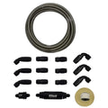 NATURAL STAINLESS STEEL HOSE KIT 40FT W/ 10 MICRON FILTER AND CHECK VALVE