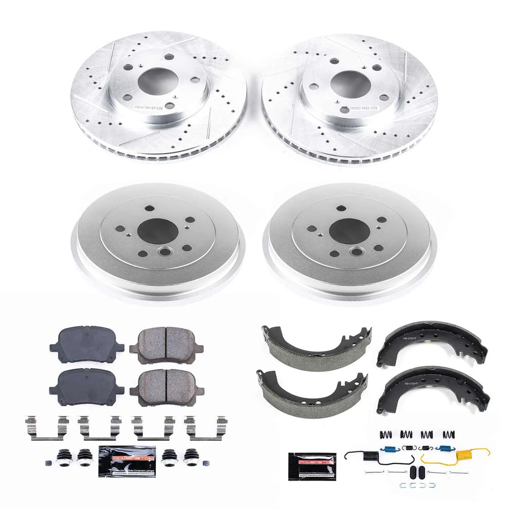 Power Stop 02-03 Toyota Solara Front & Rear Z23 Evolution Sport Brake Kit