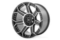 Rough Country 89 Series Wheel One-Piece Black Machined Gun Metal 20x9 6x5.5 18mm