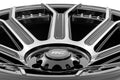 Rough Country 89 Series Wheel One-Piece Black Machined Gun Metal 20x9 6x5.5 18mm