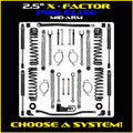 0718 WRANGLER JKU 4DR 2.5IN X FACTOR PRO ALUM SYS W/ PB+J LOWER CONTROL ARMS