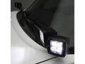 0810 F250/350 HOOD HINGES LED LIGHT BAR MOUNTS W/ FOUR 3IN CUBE LED WORK LIGHTS