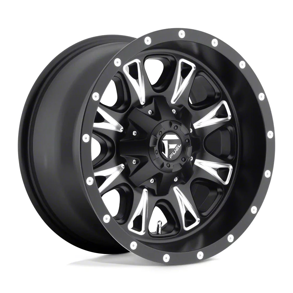 ~(38 lbs. 20X20X12)~ THROTTLE 17x9 8x165.10 MATTE BLACK MILLED (1 mm)