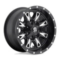 ~(38 lbs. 20X20X12)~ THROTTLE 17x9 8x165.10 MATTE BLACK MILLED (1 mm)